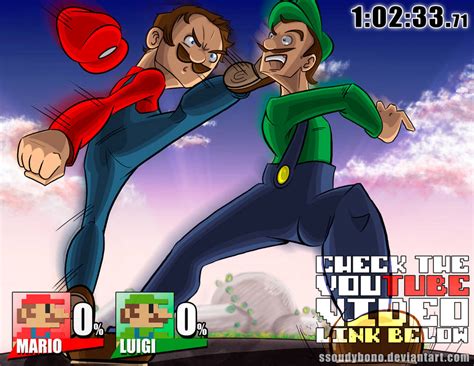 Super Smash Bros - Mario vs Luigi by mygamecrashed on DeviantArt