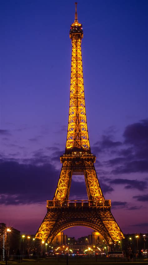 The Eiffel Tower and a Cloudy Sunset | Sumit4all Photography