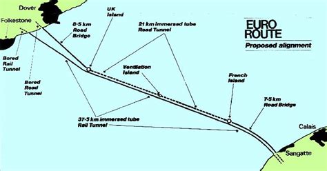 English Channel Tunnel Map - Share Map