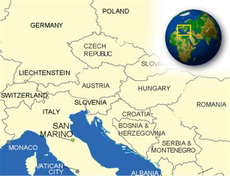 San marino europe map information | scarlettint