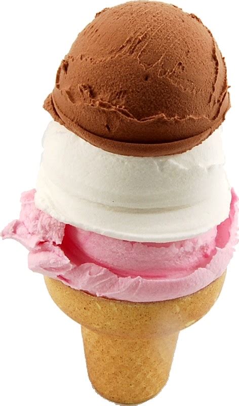 Neapolitan 3 Scoop Fake Ice Cream Cone - DecorCentral.com DBA-Flora-Cal