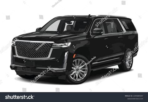 Black Suv Offroad 3d Car Cadillac Stock Vector (Royalty Free) 2245885047 | Shutterstock