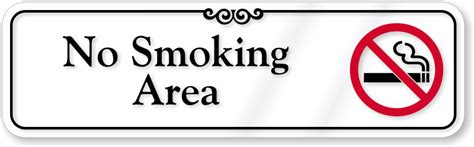 No Smoking Signs Printable Area