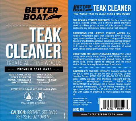 Boat Teak Wood Cleaner | Teak Treatment | Better Boat