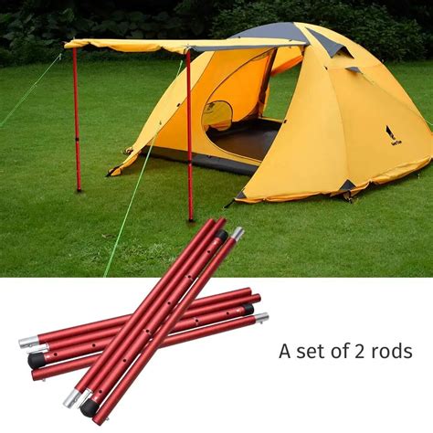 Geertop Aluminum Adjustable Tent Pole Telescopic Tarp Poles Camping Accessories Awning Support ...