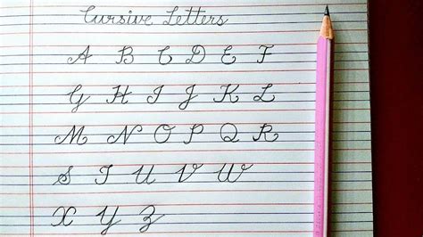 Cursive ABCD Capital letter in cursive, Capital letters A to Z, Cursive ...