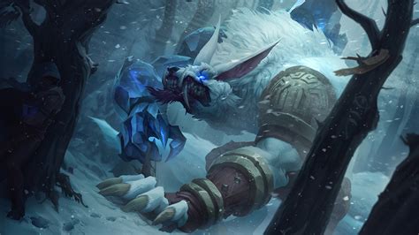 Warwick, LoL, Tundra Hunter, Splash Art, 4K, #343 Wallpaper PC Desktop