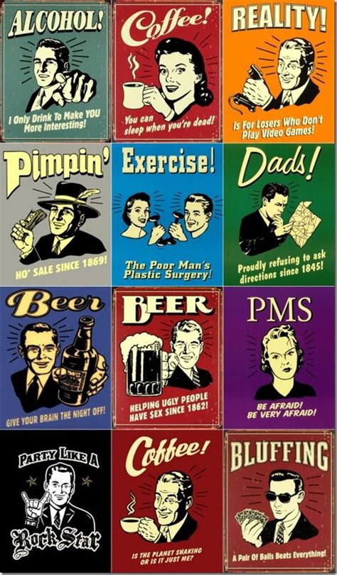 Funny Vintage Posters | Link love Fridays: funny stuff because it’s 5 days till my vacation ...