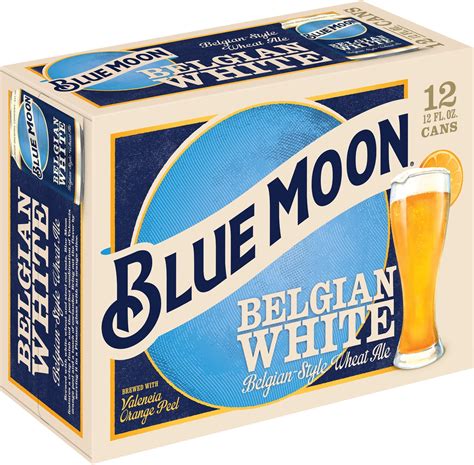 Blue Moon Belgian White Wheat Beer, Craft Beer, Beer 12 Pack, 12 FL OZ Cans, 5.4% ABV - Walmart ...