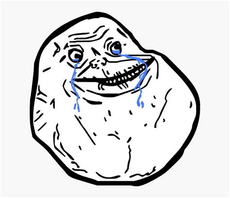 Crying Meme Png 3 - Troll Face Forever Alone Transparent PNG - 480x480 - Free Download on NicePNG