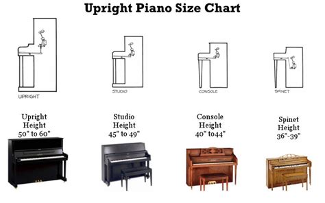 Upright Piano Types & Sizes (Largest To Smallest) | Upright piano, Piano, Spinet piano