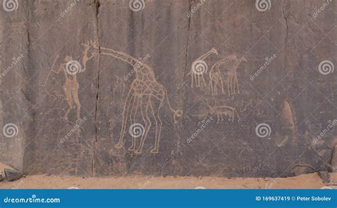 Ancient Rock Art in Sahara Desert Stock Image - Image of rock, culture: 169637419