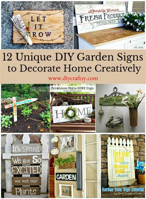 12 Homemade DIY Garden Signs to Make - DIY Crafts