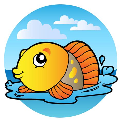 Cartoon Style Yellow Fish - Download Free Vectors, Clipart Graphics ...