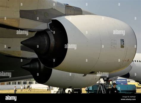 Airbus A380 engines Stock Photo - Alamy