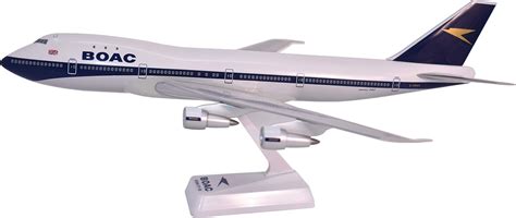 Amazon.com: BOAC (66-72) Boeing 747-100 Airplane Miniature Model Plastic Snap Fit 1:200 Part ...