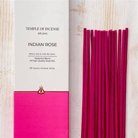 Indian Rose Incense Sticks - Temple Of Incense