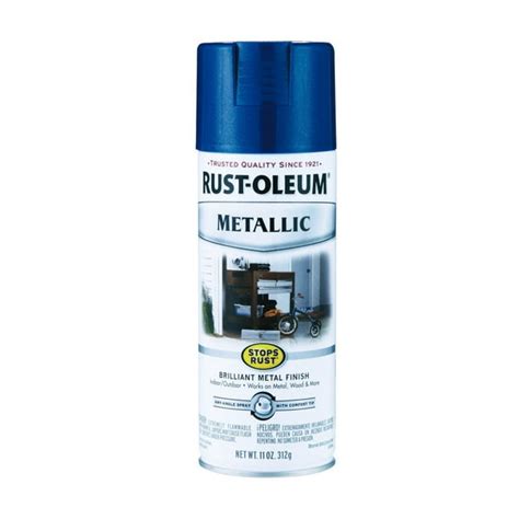 12 Oz Cobalt Blue Metallic Stops Rust Spray Paint [Set of 6] - Walmart.com - Walmart.com