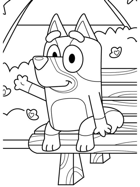 Bluey Dad coloring page - Download, Print or Color Online for Free