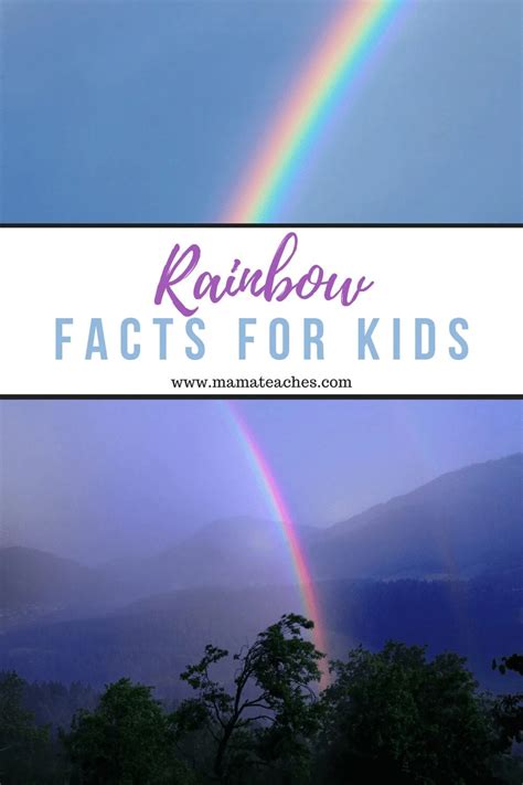 Facts About Rainbows - Fun Facts for Kids - Mama Teaches