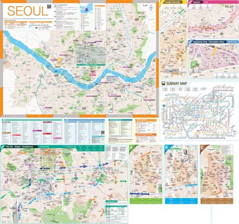 Large detailed tourist map of Seoul - Ontheworldmap.com