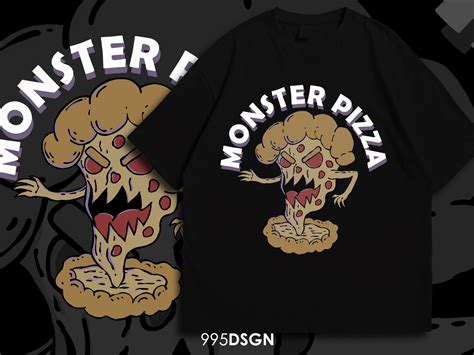 Monster pizza by 995dsgn on Dribbble