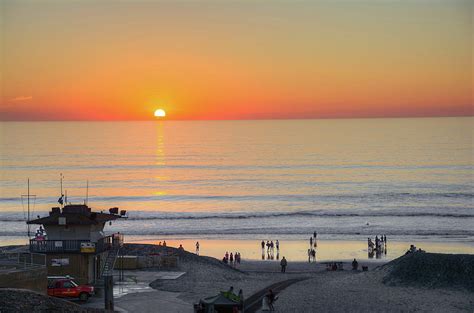 Moonlight Beach Sunset Photograph by Robert Ardito