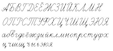 Russian cursive letters: Part 2