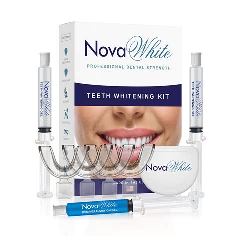 NovaWhite Tooth Whitening Kit, 40+ Treatments of 36% Carbamide Peroxide, (4) Mouth Trays ...