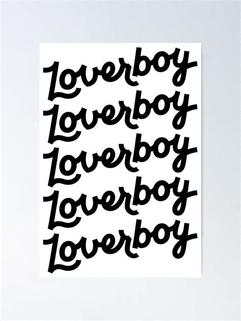 "Loverboy Merch Lover Boy Logo" Poster for Sale by BenizMass | Redbubble