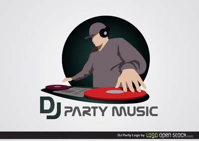 DJ Party Logo Vector for Free Download | FreeImages