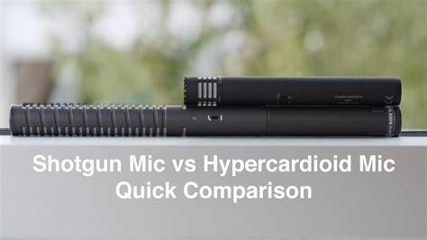 Shotgun vs Hypercardioid Microphone Quick Comparison: RODE NTG-2 vs ...