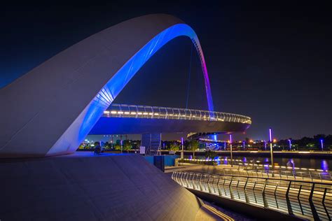 Tolerance Bridge from the side, Dubai, United Arab Emirates