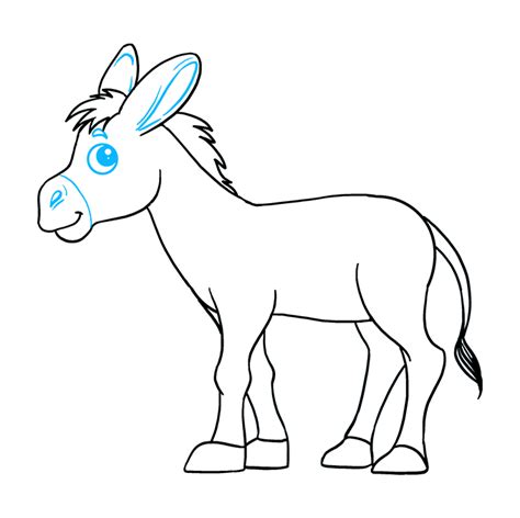 How To Draw A Donkey Drawing For Beginners Easy Donkey Outline | Porn Sex Picture