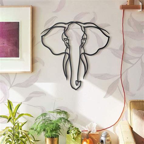 METAL ELEPHANT Wall Art Elephant Metal Wall Decor Elephant - Etsy