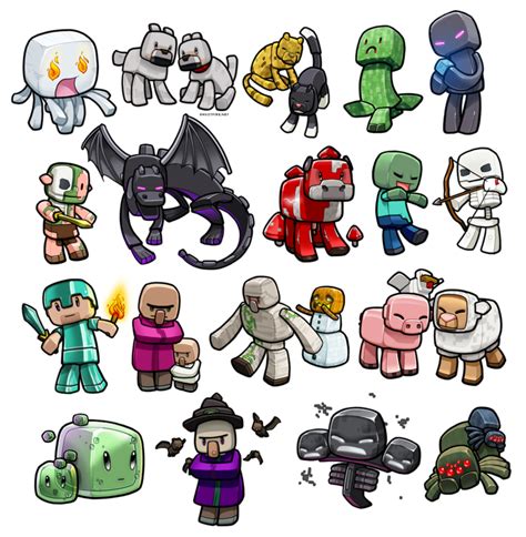 Minecraft Fan Art Chibi Mobs 2 by minecraftchannel on DeviantArt