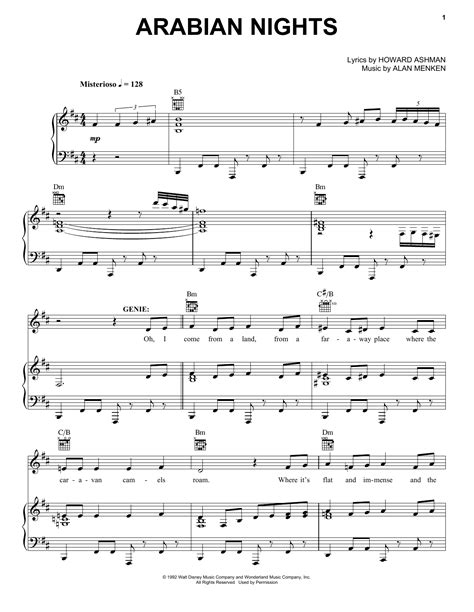 Arabian Nights | Sheet Music Direct