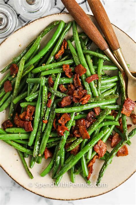 Green Beans with Bacon - Spend With Pennies