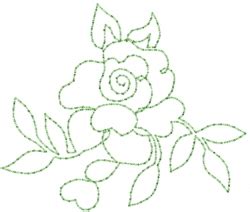 Rose Outline Embroidery Design | AnnTheGran