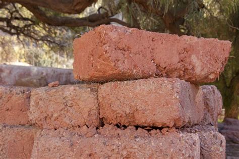 Adobe Bricks - Sustainable Building Materials 2 Stock Image - Image of brown, construction: 14802121