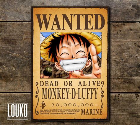 Luffy wanted poster - silopespanish