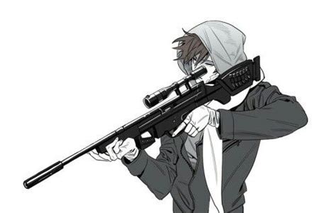 Anime Guy With Shotgun