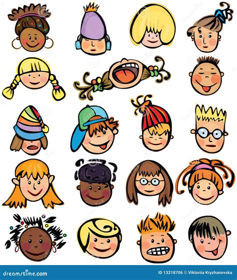 Kids Faces. Royalty Free Stock Image - Image: 13218706