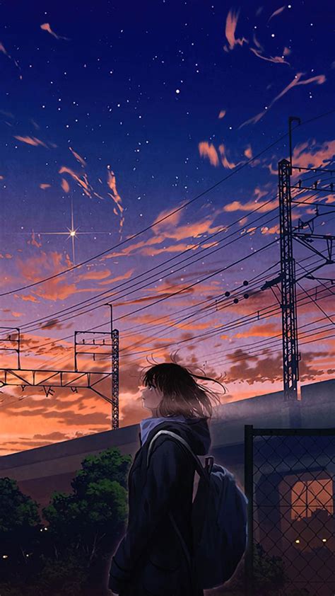 Wallpaper Anime sunset | Sky anime, Anime scenery, Anime artwork wallpaper