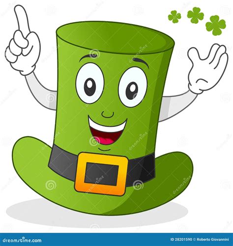 Green Hat Cartoon Character Stock Photo - Image: 28201590