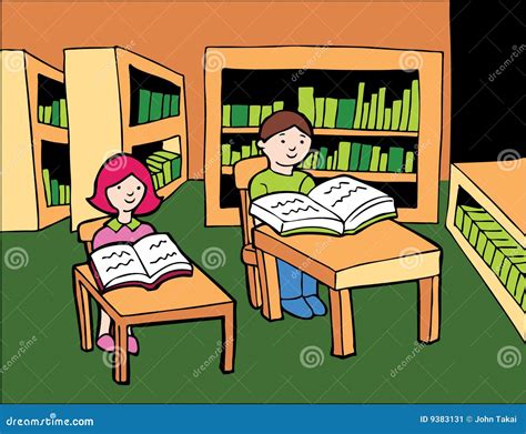 Library Studying stock vector. Illustration of read, design - 9383131