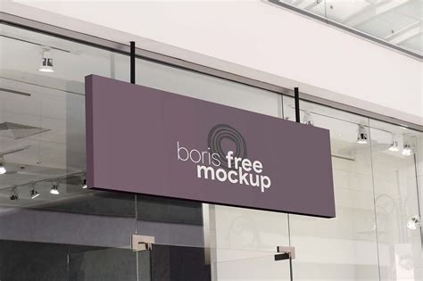 Free Shop Signage Mockup (PSD)