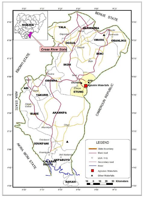 Map of Cross River State showing study area. | Download Scientific Diagram