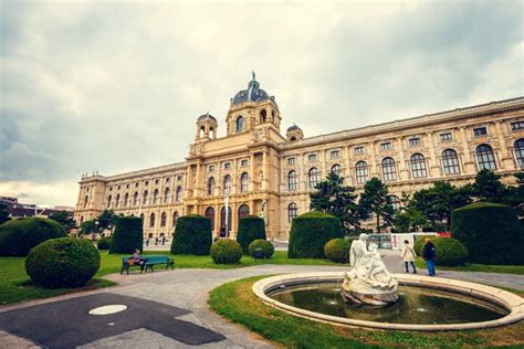 View of Famous Natural History Museum with Park and Sculpture in Vienna, Austria Editorial Image ...