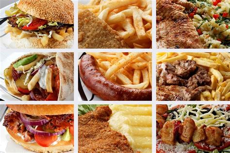 Collage of various fast food products — Stock Photo © gabriel.georgescu #44097111